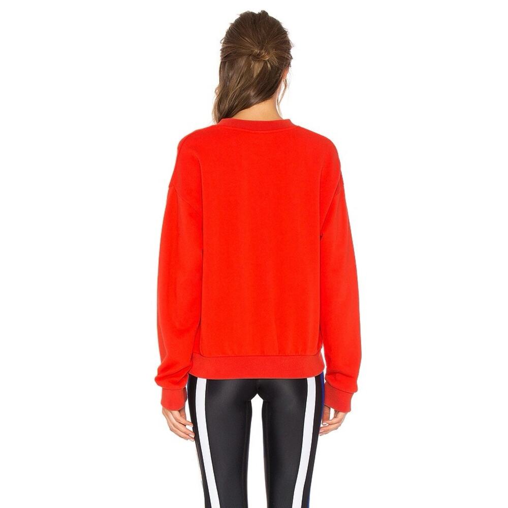 P.E Nation Red Logo Sweatshirt XS Long Sleeve Athletic Pullover Cotton Crewneck - Picture 2 of 10